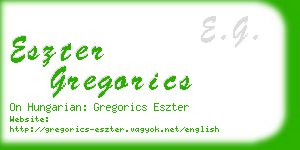 eszter gregorics business card